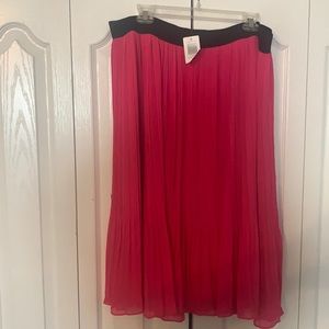 Torrid pink chiffon midi skirt pink